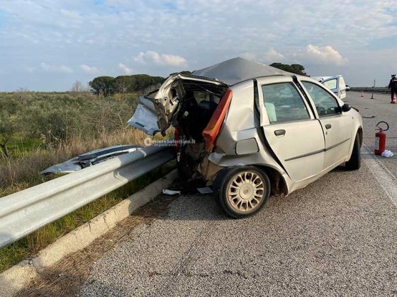 Impatto violento tra auto e furgoncino: coppia di anziani in ospedale. Muore 85enne - Corriere Salentino