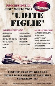 Questa sera alle 20.00, con la solenne intorciata, la Città del Santo dei Voli s’inchina al Cristo Morto - Corriere Salentino