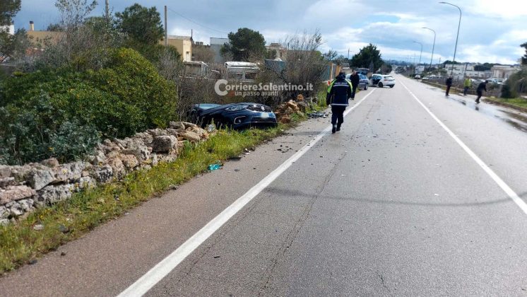 Violento impatto sulla statale 275: due feriti trasportati in ospedale - Corriere Salentino
