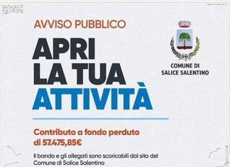 A Salice Salentino 57mila euro per l’apertura di nuove attività in paese