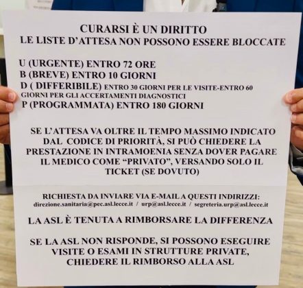 Liste d'attesa sature, ispezione Pagliaro al Cup Ex Vito Fazzi: "Informiamo i cittadini su diritto a rimborso di visite ed esami a pagamento" - Corriere Salentino