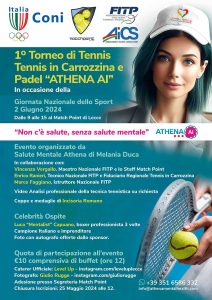 La Salute Mentale in Campo: Il Primo Torneo Athena di Tennis e Padel al Match Point di Lecce - Corriere Salentino