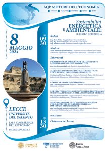 Convegno in Rettorato sulla sostenibilità energetica e ambientale e sulle prospettive dell'Acquedotto Pugliese - Corriere Salentino