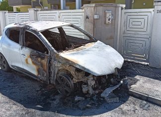 Appicca le fiamme all’auto di una ditta di autonoleggio: le telecamere lo immortalano
