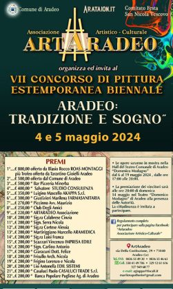 Aradeo 4-5 maggio: Estemporanea di pittura sul tema “Aradeo: tradizione e sogno” e le altre iniziative coinvolgenti tutta la città - Corriere Salentino