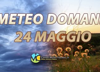Il meteo di domani 25 maggio 2024