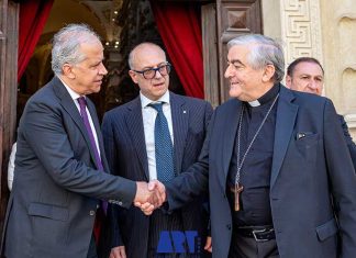 Il Ministro Piantedosi in visita alla Basilica di Santa Croce
