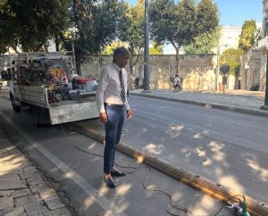 Piste ciclabili in viale XXV Luglio: addio ai cordoli che avevano ristretto le corsie. L’assessore Capoccia:“Erano pericolosi” - Corriere Salentino