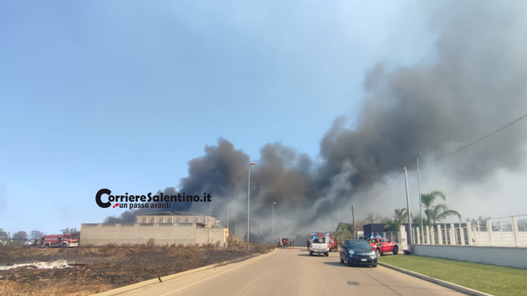 Il Salento continua a bruciare: le fiamme a Tricase avvolgono aziende e minacciano le abitazioni private - Corriere Salentino