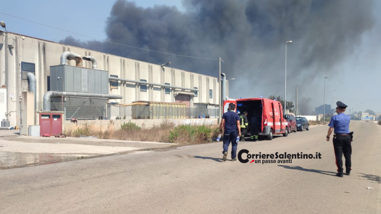 Il Salento continua a bruciare: le fiamme a Tricase avvolgono aziende e minacciano le abitazioni private - Corriere Salentino