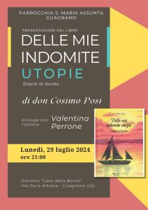 Intervista a don Cosimo Posi: “Delle mie indomite utopie. Diario di bordo” - Corriere Salentino