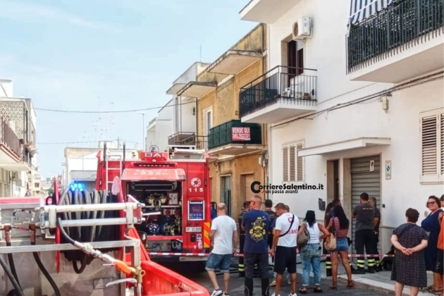 Le fiamme divampano in un appartamento a Lecce. Tempestivo l’intervento dei vigili del fuoco - Corriere Salentino