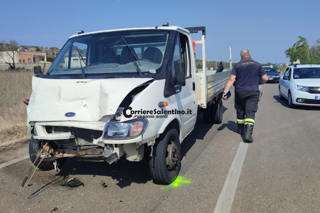 Violento tamponamento sulla 274, quattro feriti: uno di loro trasportato con "codice rosso" in ospedale - Corriere Salentino