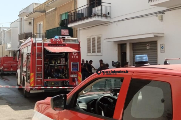 Le fiamme divampano in un appartamento a Lecce. Tempestivo l’intervento dei vigili del fuoco - Corriere Salentino