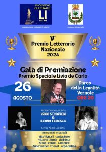 Premio letterario "Metafore dell'amare" 2024: la premiazione della V edizione nel Parco della Legalità di Vernole con un tributo a Livio De Carlo - Corriere Salentino