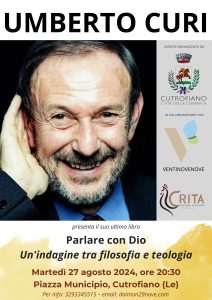 Parlare con Dio si può, lo spiega il professore Curi. C'è un incontro a Cutrofiano (Lecce) - Corriere Salentino