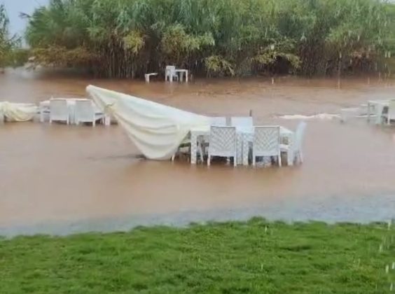 Altro giorno di maltempo, pericolo aquaplanning sulle statali. A Merine un fulmine incendia una palma - Corriere Salentino