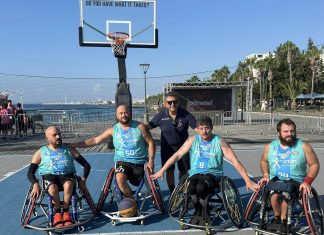 Torneo Cipro 3×3 di basket in carrozzina – progetto #forthe: primo trofeo internazionale per la Lupiae Team Salento