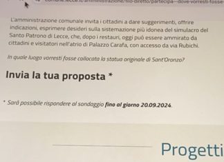 Chiuso il sondaggio sulla collocazione della statua originale di Sant’Oronzo, ma fioccano le segnalazioni: “Si poteva votare più volte”