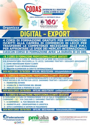 CODAS organizza Digital Export per promuovere la cultura dell’export e del digitale - Corriere Salentino