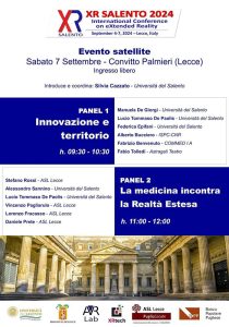Evento satellite di XR Salento 2024 presso il Convitto Palmieri - Corriere Salentino