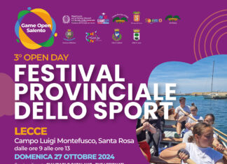 Festival Provinciale dello sport per tutt*: prossimo appuntamento domenica 27 ottobre a Lecce