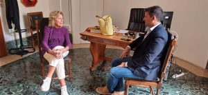 Daniele Lezzi, l'eccellenza salentina di Lecce che lavora sull'A.I. come sentinella contro l'Ictus. Adriana Poli Bortone lo riceve a palazzo Carafa - Corriere Salentino