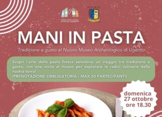 Domenica 27 ottobre Mani in Pasta al Museo Archeologico di Ugento