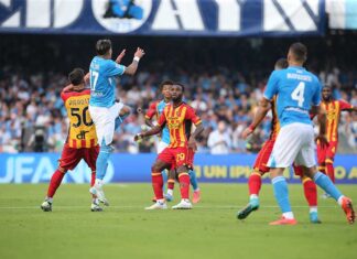 Napoli – Lecce: ė la 20esima volta in casa degli azzurri: solo due vittorie per i salentini