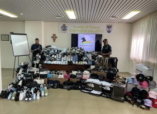 Abbigliamento e giochi contraffatti, 14 denunce: sequestrati oltre 2.400 articoli spacciati per originali ma prodotti in Cina
