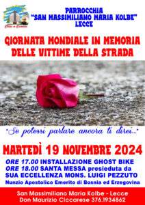 “Ricordare per Cambiare”: al via la campagna di sensibilizzazione promossa dall’Associazione Nazionale Familiari e Vittime della strada - Corriere Salentino