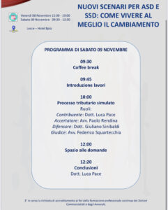 Importante Convegno a Lecce sulle novità in materia di Riforma dello Sport - Corriere Salentino