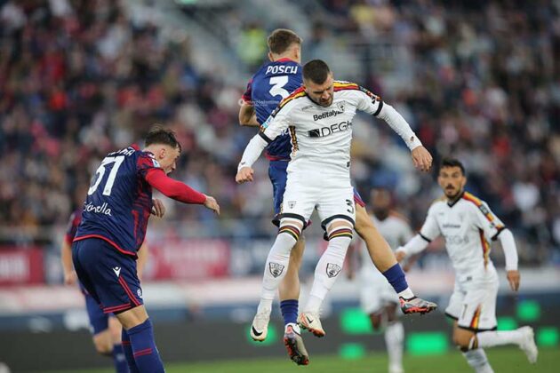 A Bologna un Lecce rinunciatario e senza coraggio, Orsolini lo punisce a 5 minuti dal 90° - Corriere Salentino