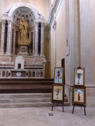 I quadri di Fabio Cappello ad Atmosfere Natalizie II edizione, mostra collettiva di arte pittorica e artigianato di riciclo - Corriere Salentino