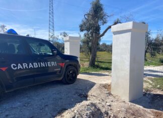 Cantiere abusivo in zona agricola, scattano sequestro e denuncia a Torre Specchia Ruggeri
