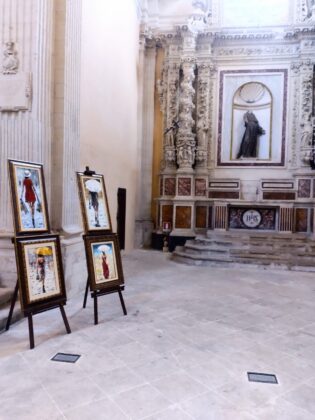 I quadri di Fabio Cappello ad Atmosfere Natalizie II edizione, mostra collettiva di arte pittorica e artigianato di riciclo - Corriere Salentino