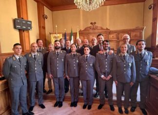 I neo agenti di Polizia provinciale hanno giurato fedeltà alla Repubblica: la cerimonia a Palazzo dei Celestini