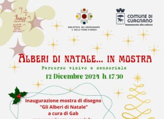 Mostra visiva e sensoriale ‘Gli Alberi di Natale’ di GAB nella Biblioteca di Guagnano