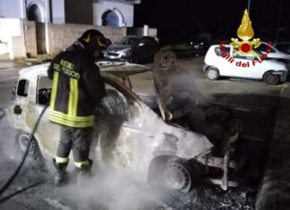 Ennesima vettura incendiata nel Salento dall’inizio dell’anno: è l’ottavo caso in 8 giorni