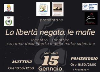 Mafie e la libertà negata, esperti a confronto il 15 gennaio a Novoli