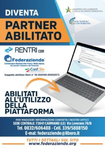 Federaziende soggetto abilitato al Registro Elettronico Nazionale per la Tracciabilità dei Rifiuti - Corriere Salentino