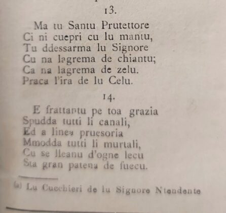 1841: Francesco D'Amelio, il caldo e la " Preghera a Santu Ronzu..." - Corriere Salentino