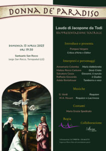 Torrepaduli, il Santuario di San Rocco in un fuori programma ospita la Lauda “Donna De’ Paradiso” - Corriere Salentino