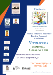 Il teatro comunale di Novoli ospita l’ottava Cerimonia del Premio Letterario “Vitulivaria - memorial Gerardo Teni” - Corriere Salentino