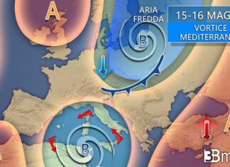 3BMETEO.COM: “Alta pressione ancora latitante: un’altra settimana tra rovesci e temporali, localmente anche forti”