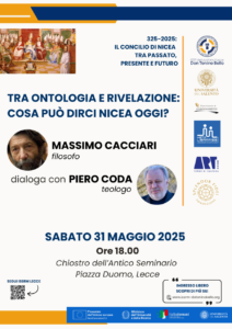 Nicea oggi: Massimo Cacciari e Piero Coda in dialogo tra filosofia e teologia - Corriere Salentino