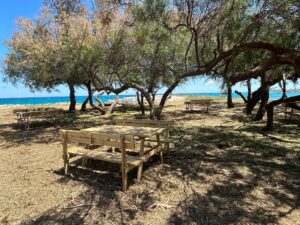 San Foca, davanti alla caletta di Zia Brizia sorge un’area verde attrezzata. Via ai lavori per i sentieri di fondo Crigni di fronte alla spiaggia de “Li Marangi” - Corriere Salentino