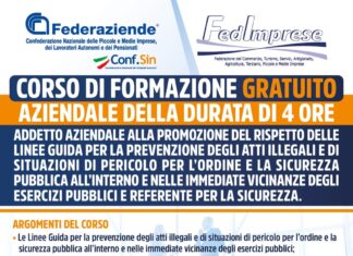 Movida: Federaziende e Fedimprese, al via l’opera di formazione all’etica del commercio