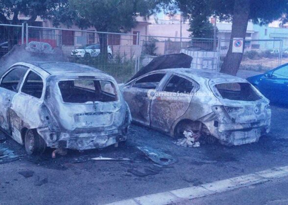 Notte rovente in tutta la provincia: a fuoco sei auto. Rogo anche in un autosalone - Corriere Salentino