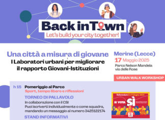 Giovani e città, iniziativa del progetto europeo “Back in town” a Merine